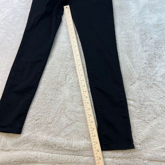 Levis 711 Black Skinny Jeans Womens Size 26x30 Pants Stretch Jegging Inseam 28" - Picture 5 of 9